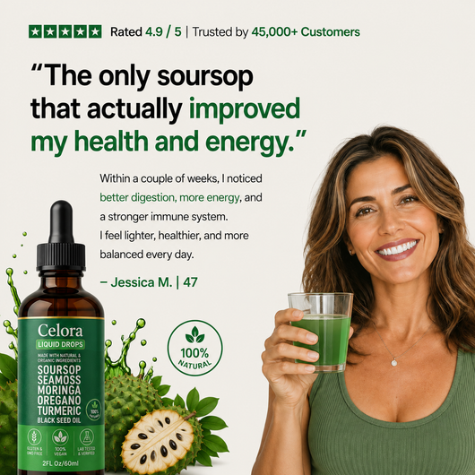 Soursop Bitters Liquid Drops 10 in 1 with Sea Moss, Moringa, Turmeric, Black Seed Oil, Oregano, Ashwagandha